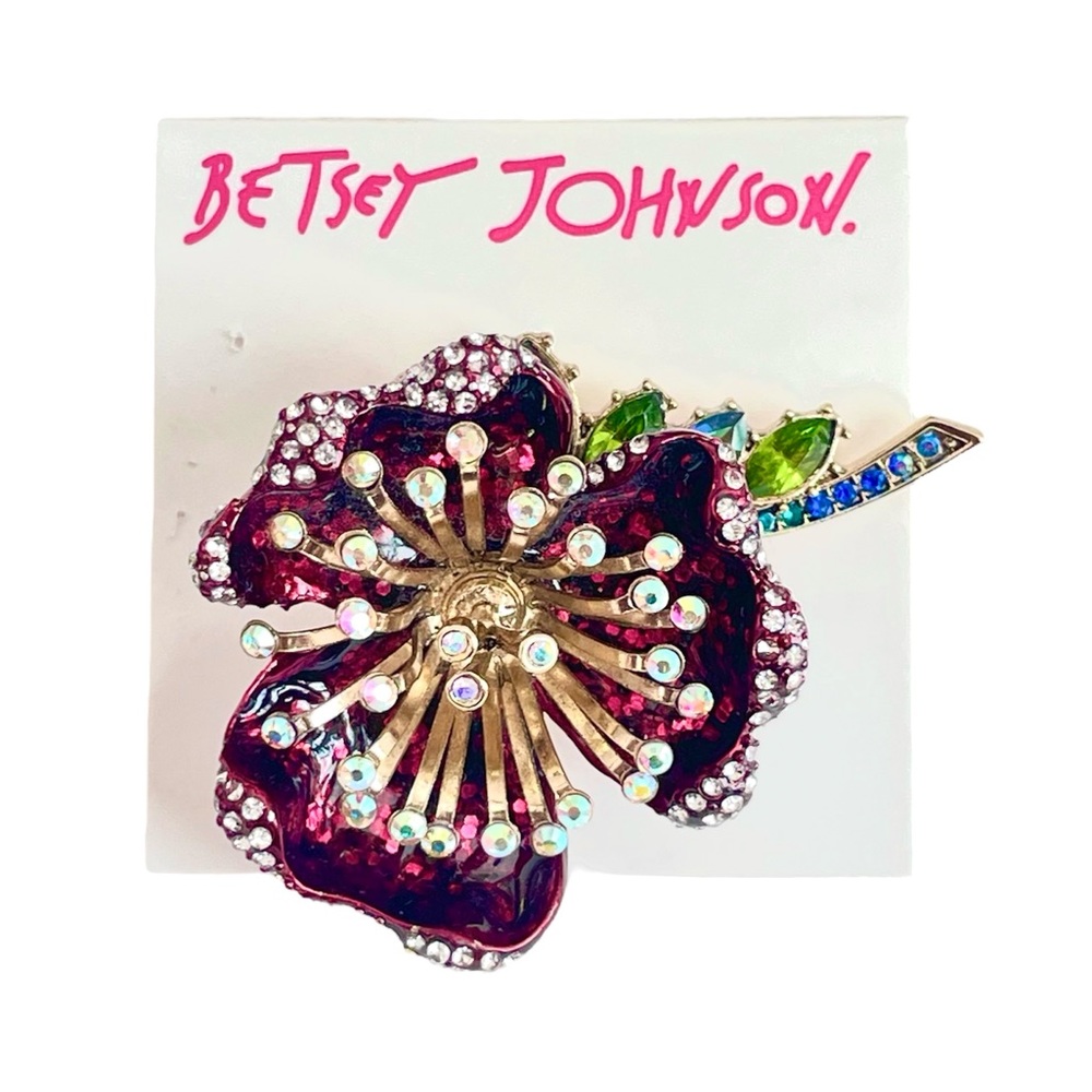 ♥️ Betsey Johnson Surreal Forest Flower Ring Size 7.5